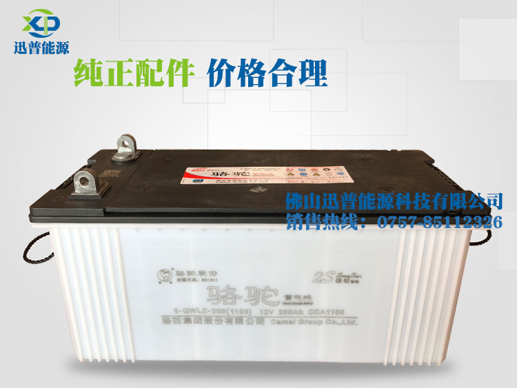 駱駝蓄電池12V200Ah 6-QWLZ-200發(fā)電機電瓶 船用鉛酸蓄電池